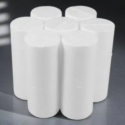 

10Pcs White Foam Cylinders for Christmas DIY Crafts Polystyrene Balls Decorations Floral Arrangement Modeling Supplies