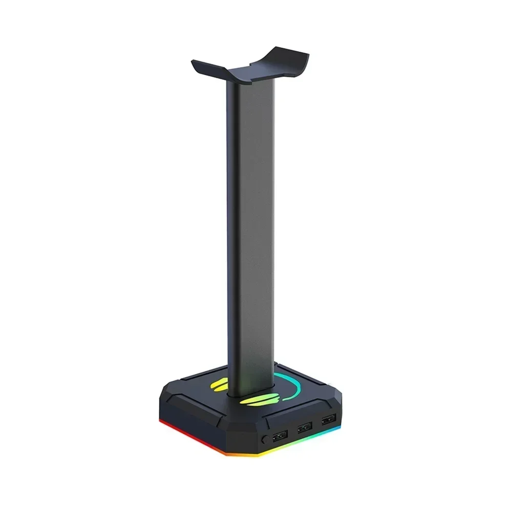 Headset Support Stand Space Saving Desktop Organizer Vertical Bracket Hanger RGB Backlight Headphone Stand Holder Rack