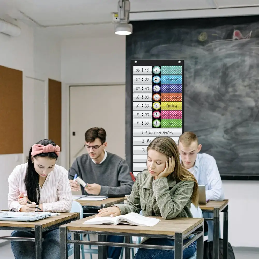 교실 시간 관리 도구, 다용도 교육용 포켓 차트, 유치원 사무실 가정 131