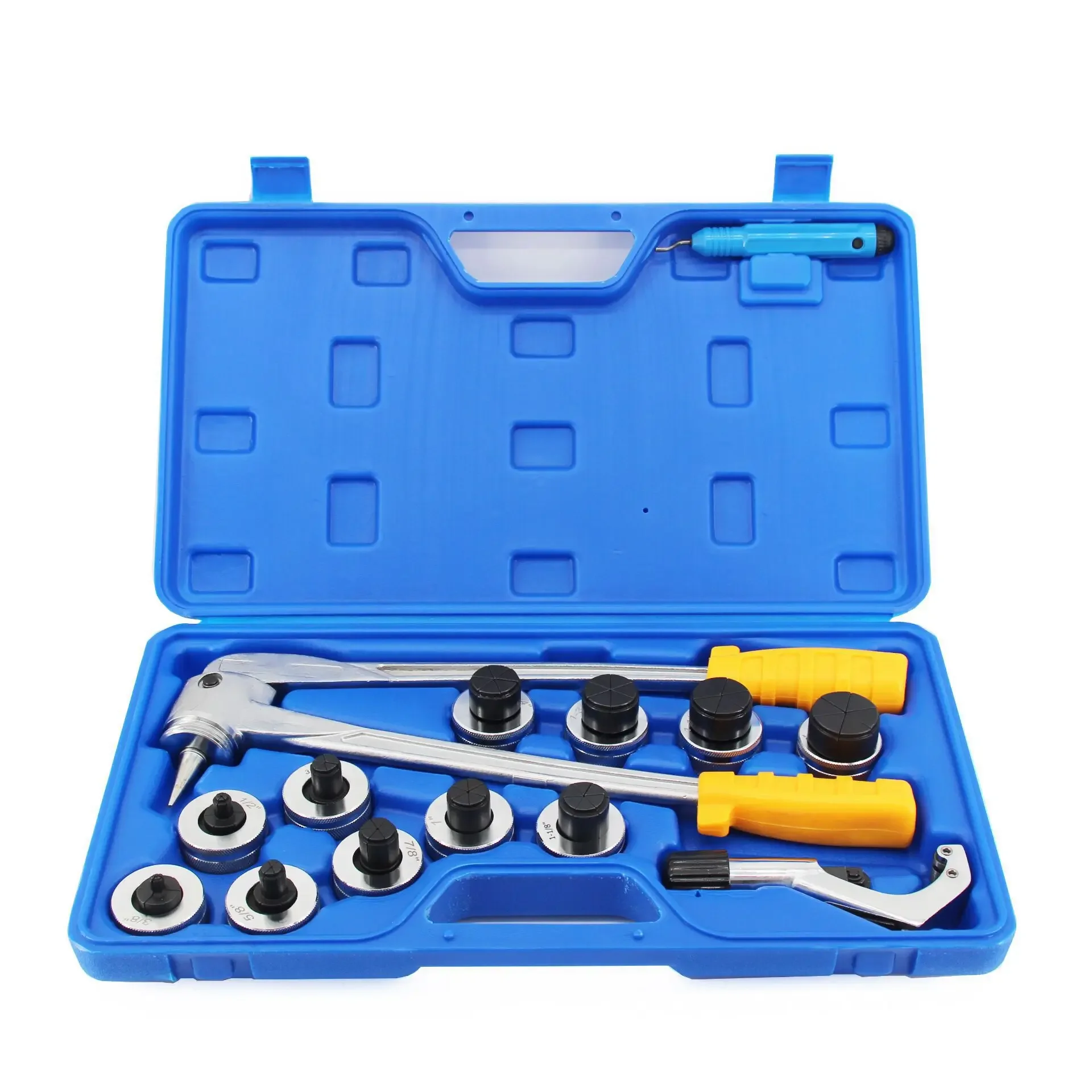 Manual Tube Expander Lever Type 10-42mm Copper Pipe Expanding Tool Set In Plastic Case