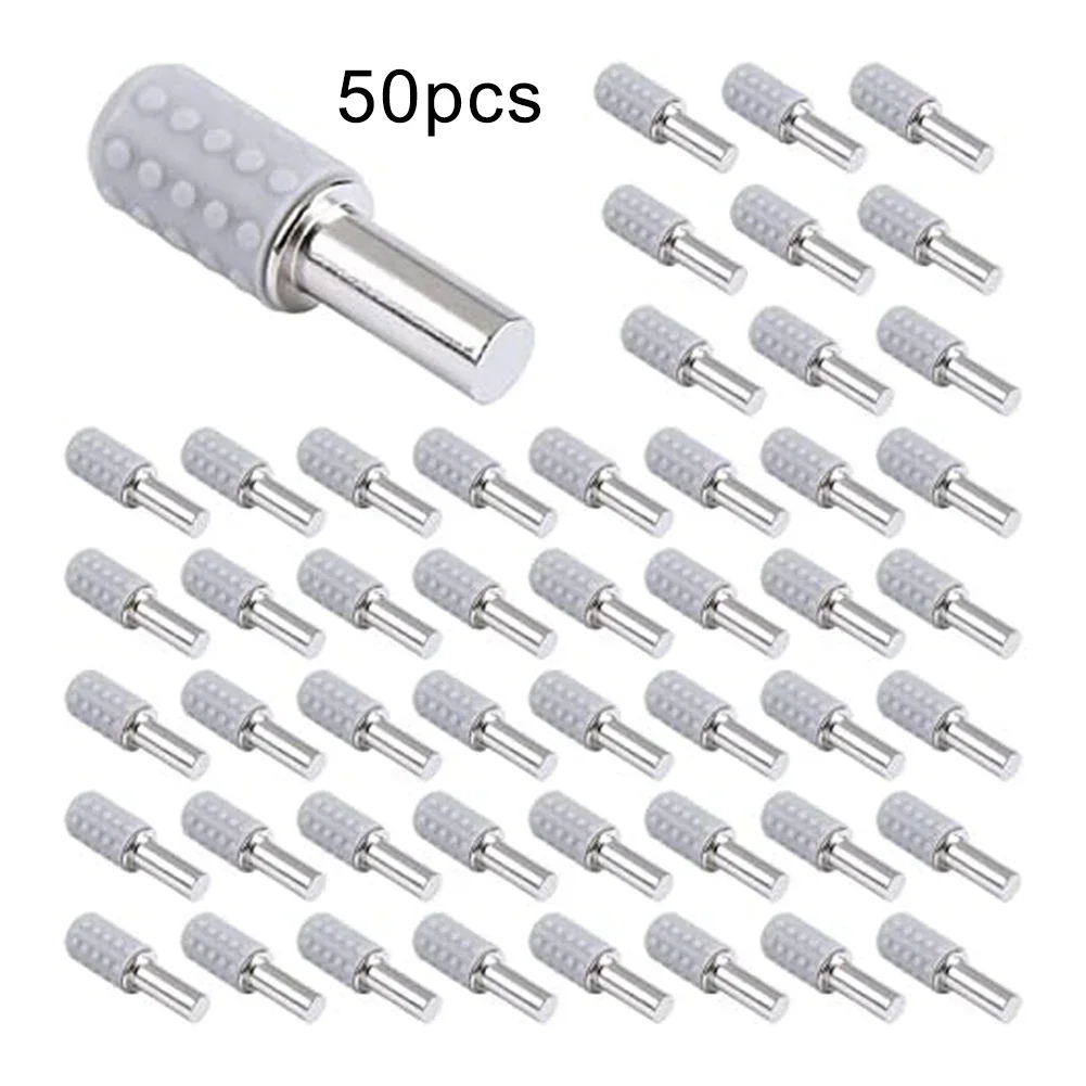 Stainless Steel Shelf Holders With Non-Slip Rubber Cover For Glass, Wood, Cabinet Wardrobe Bookcase Furniture Hardware