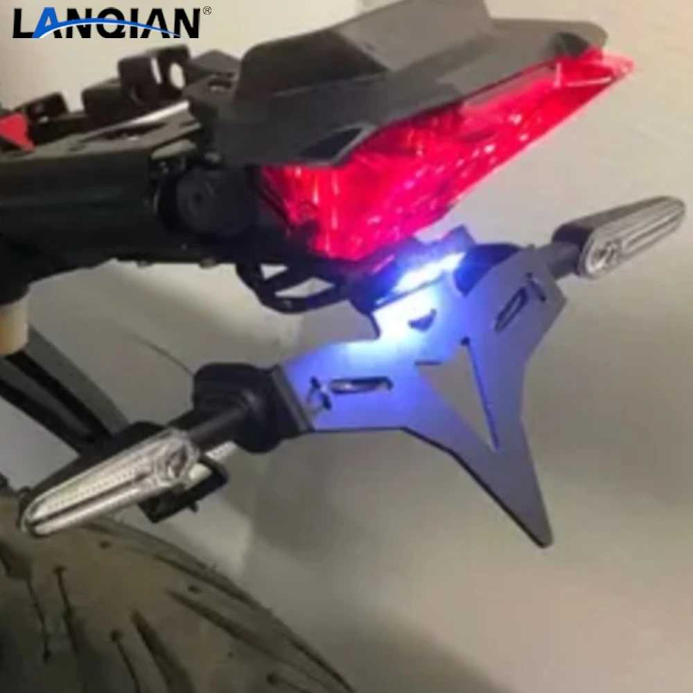 

For Yamaha MT-07 MT 07 FZ07 MT07 2022 2023 2024-2013 Motorcycle Rear License Plate Bracket Holder Tail Tidy Fender Eliminator