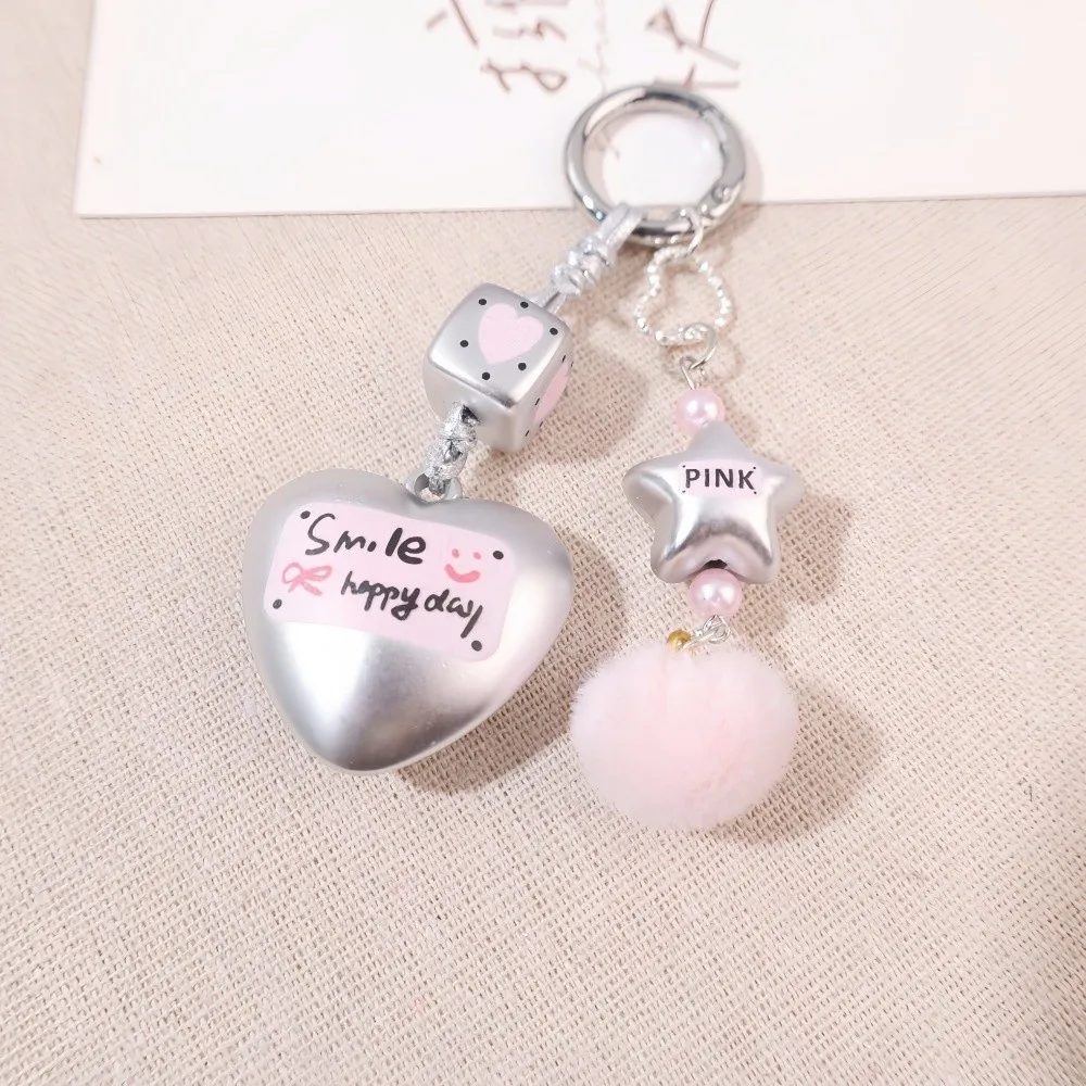 Creative Silver Color Star Keychain Y2k Decorative Bag Pendant Exquisite Stylish Zipper Pull Handbag Backpack