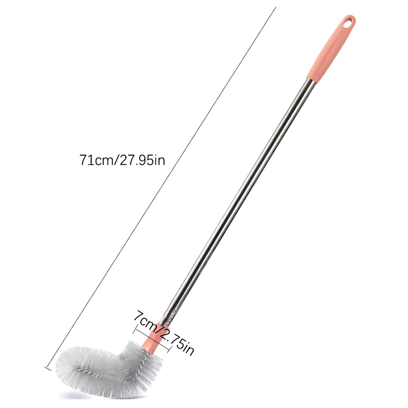 Household Bucket Washing Brush With Stainless Steel Rod Plastic Water Dispenser Water Bucket Cleaning Brush Cleaner Gadgets