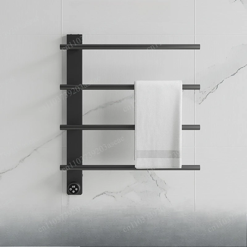 electric towel rack stainless steel carbon fiber constant temperature heating bath towel rack toilet household bathroom drying