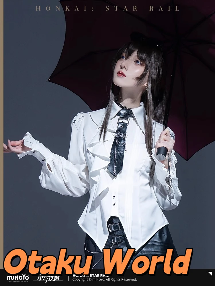 

In Stock Otaku Honkai Star Rail Kafka Theme Impression series slim-fitting shirts Mihoyo Kafka Cosplay Anime Original