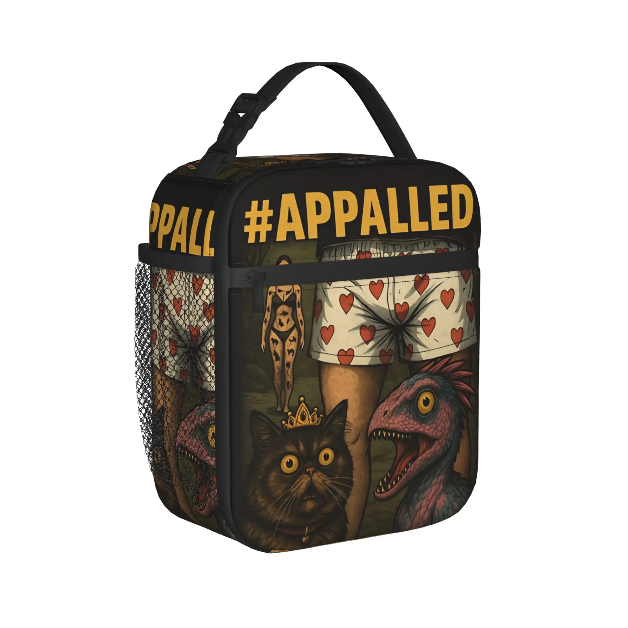 Dungeon Crawler Carl  Mongo is Appalled  Insulated Lunch Bag Thermal Bag Reusable,Lunch Container  Large Tote Lunch Box
