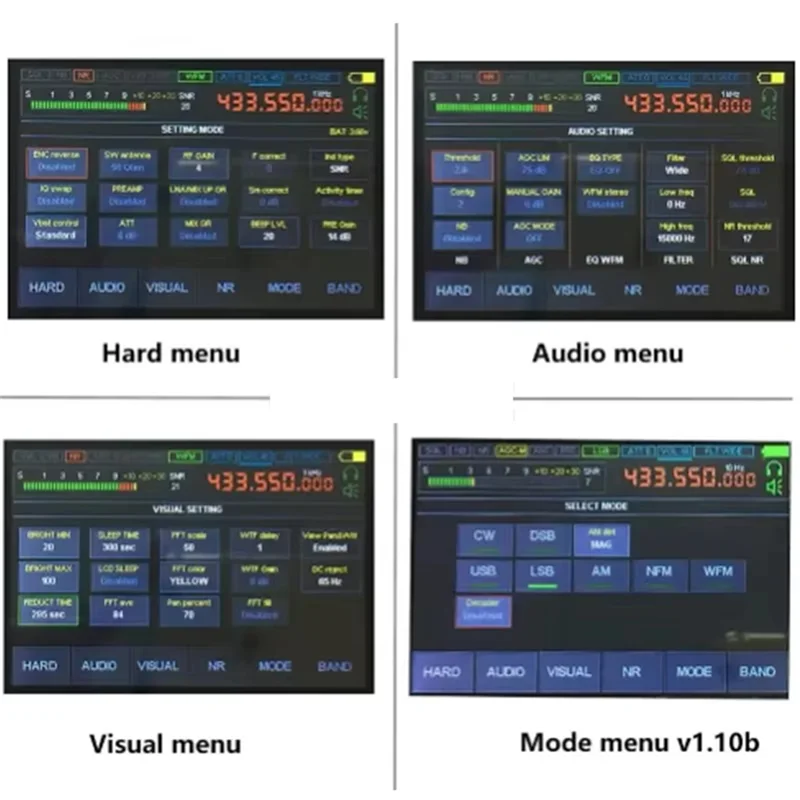 Penerima Radio Malachite DSP SDR Radio Malachite 50 Khz-2.0Ghz 3.7V 3800Ma AM FM SSB NFM WFM