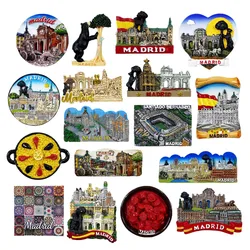 Europe Spain Madrid Magnetic Refrigerator Sticker Collection Fridge Magnets
