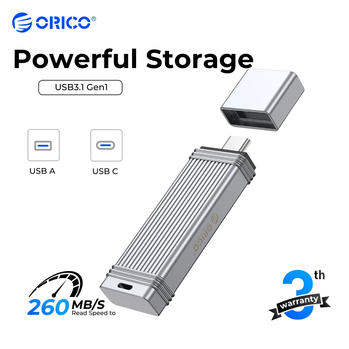 

ORICO USB 3.2 Pen Drive 260MB/S USB Flash Drive 256GB 128GB 64GB 32GB Pendrive Type-C USB3.2 Flash Drive for Android Micro/PC