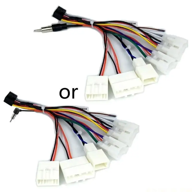 

J0MA 16 Pin Electrical Wire Radio Wiring Harness for Speaker Connector