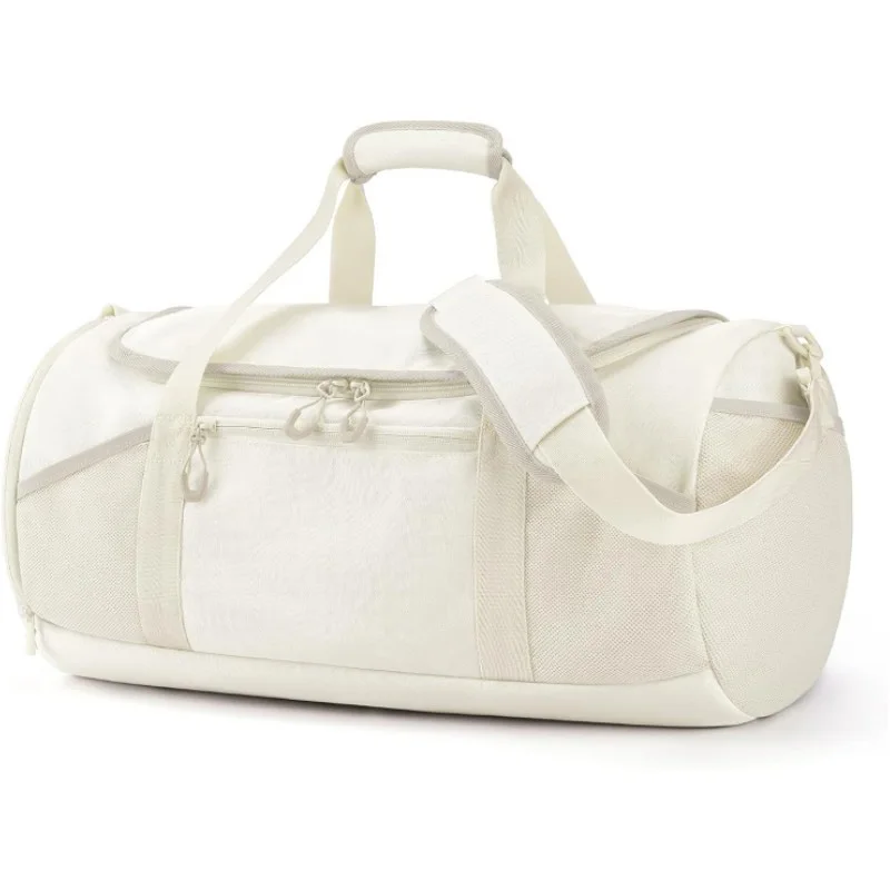

Women Gym Bag with Shoe Compartment Lightweight Sports Yoga Handbag Waterproof Fitness Training Pack Luggage Pass-through Strap