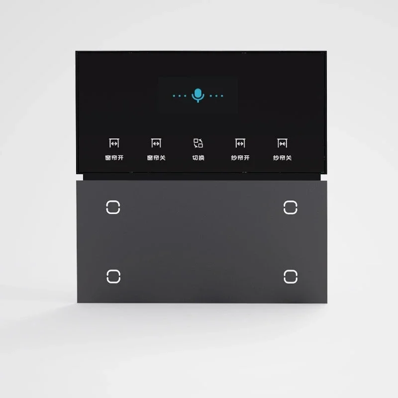 

Intelligent offline voice zigbee three-in-one intelligent switch is in one home