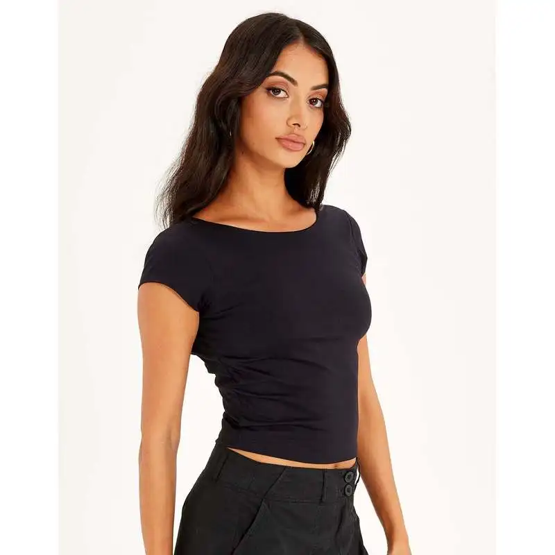 T-shirt de sport ort Sve pour femmes, coupe cintrée, été 2023, Faion, haut de qualité supérieure, confortable, vêtements toutes saisons