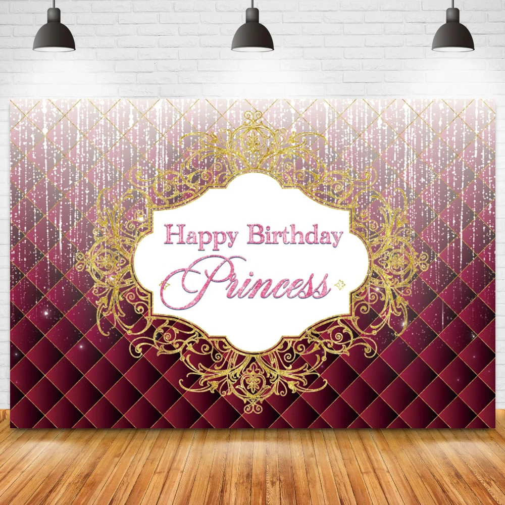 Fondos de cumpleaños, decoración de fiesta de cumpleaños roja, Fondo de plata, purpurina y diamantes, cartel personalizado, Fondo de fotografía