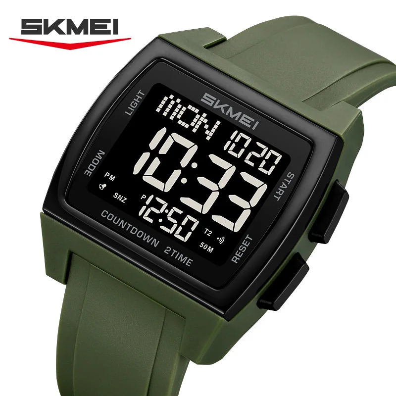 

SKMEI Многофункциональные водонепроницаемые электронные часы Повседневные спортивные цифровые наручные часы для мужчин и женщин Противоударные часы Reloj Hombre