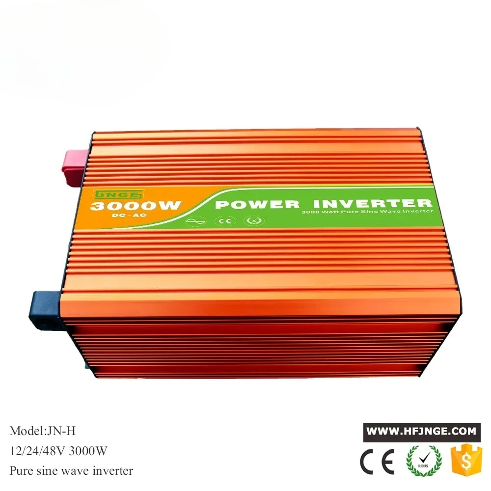 純粋正弦波ソーラーインバーター 3000W 電力 DC 12V 24V から AC 220V 電圧 50/60HZ コンバーター ソーラーカーインバーター LEDとUSB付き