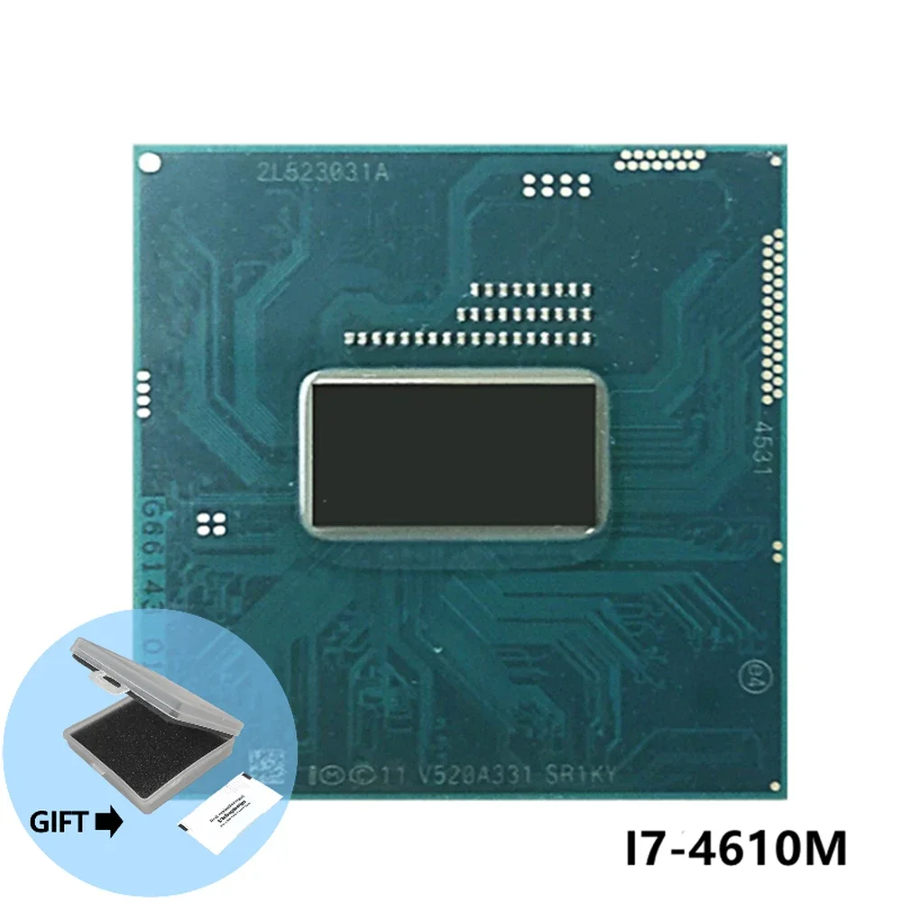 

Intel Core i7-4610M i7 4610M SR1KY 3.0 GHz Dual-Core Quad-Thread CPU Processor 4M 37W Socket G3 / rPGA946B