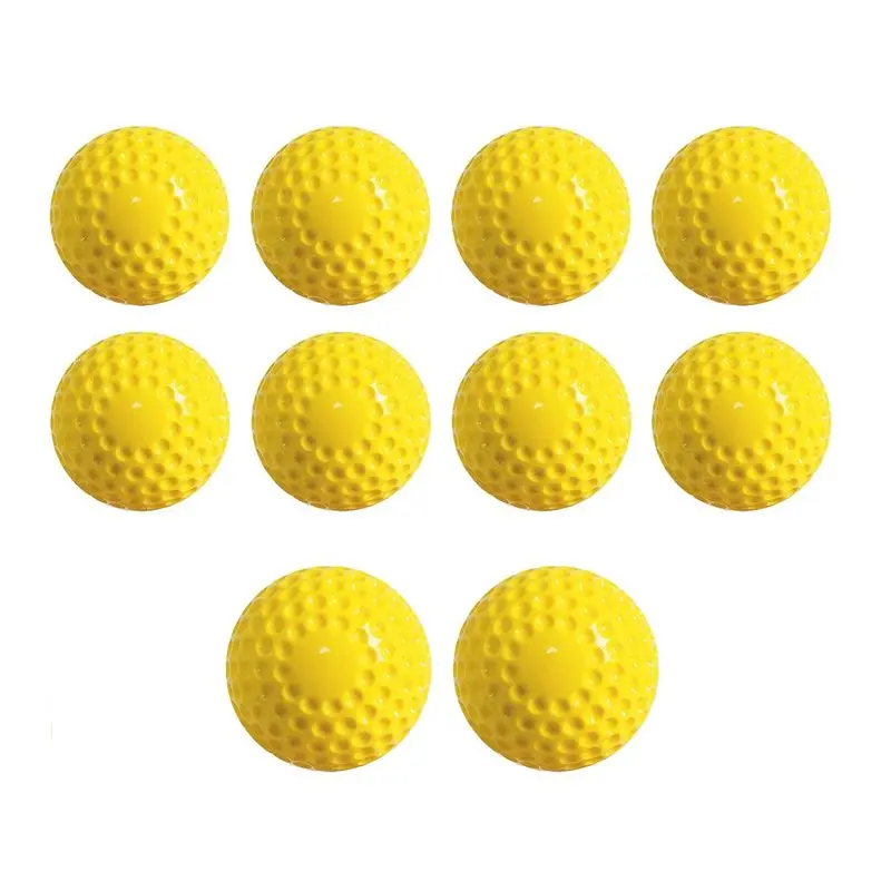 

Budget-Friendly Training Ball 9 Inch Pitching Machine Baseballs For Hand-Eye Coordination, Hitting And Practice 10Piece