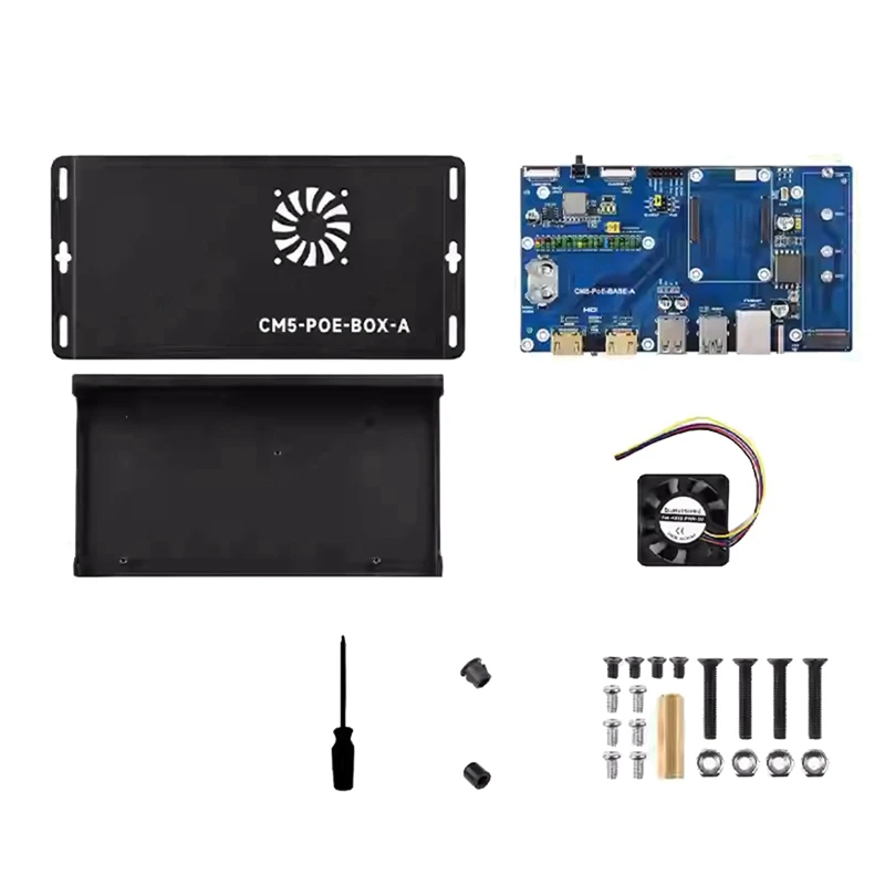 

Комплект вычислительного модуля Raspberry Pi 5-встроенного ввода-вывода с Poe Gigabit Ethernet RJ45 для Rpi CM5 Плата расширения Poe UK PLUG