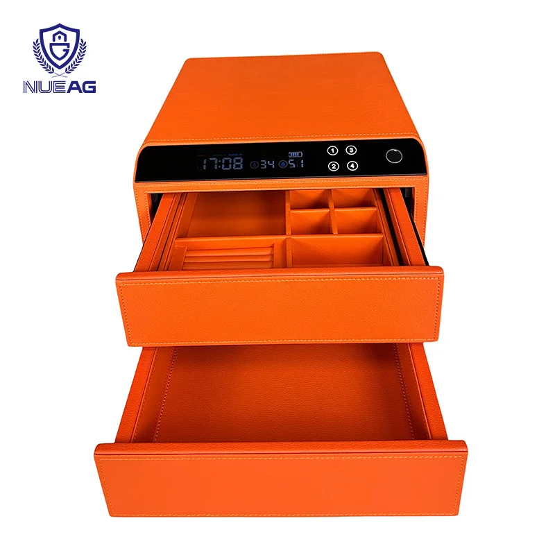 Custom Home Hidden Jewelry Fingerprint Money Safe Box Drawer Intelligent Metal Safes