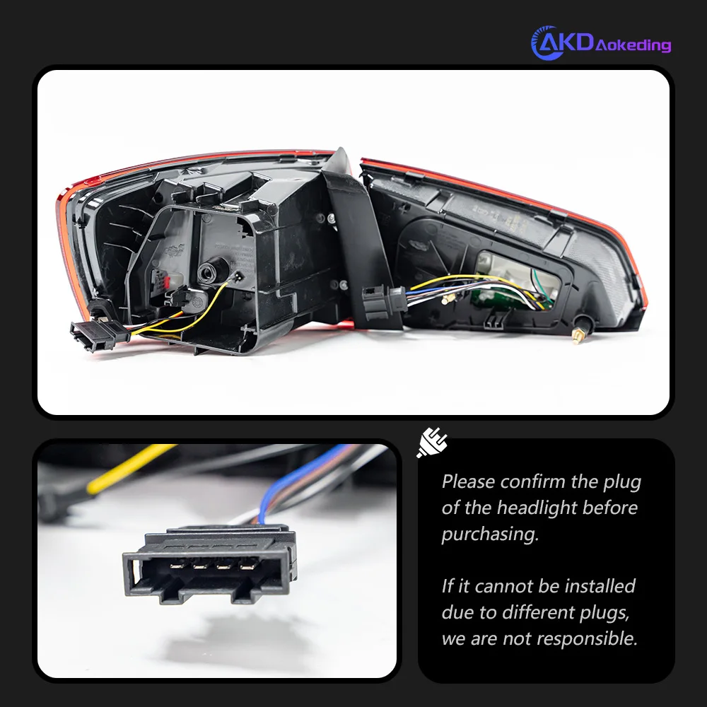 Tail Lamp For VW Jetta 2015-2018 Jetta Mk6 Tail Lights Led Fog Lights DRL Daytime Running Lights Tuning Car Accessories