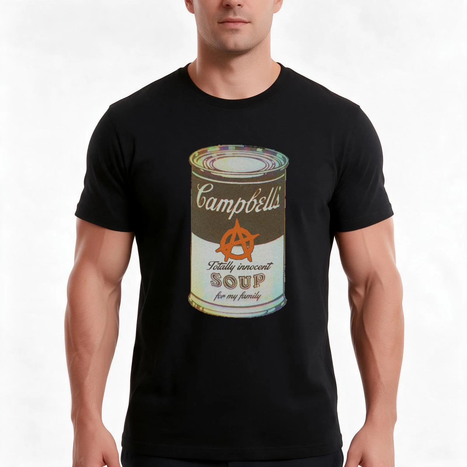Soup for my family T-Shirt, Summer Casual Cotton Tee, Oversized Streetwear Tops, Vintage Graphic Print, Loose Fit Short Sleeve