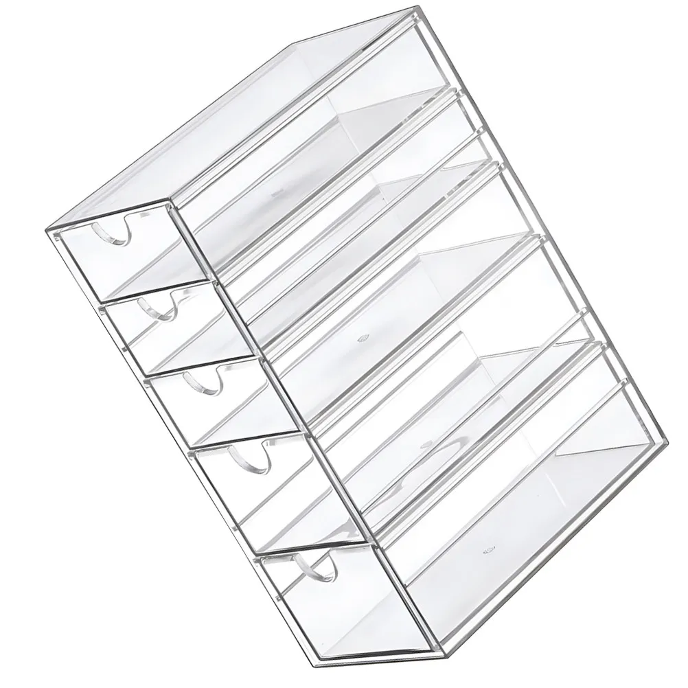 

Multi-Layer Plastic Desktop Storage Drawer Organizer Holder Transparent Makeup Box Drawer Type Organizer