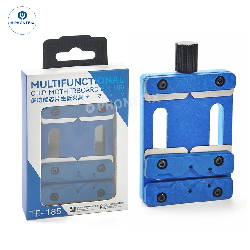 TE-185 Universal IC Chip PCB Fixture for Mobile phone Motherboard Glue Removing CPU IC Chip Welding Repair Clamping Holder Tool