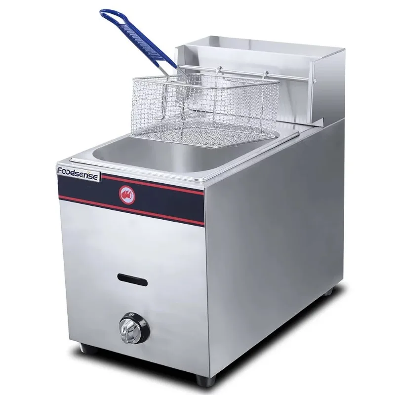 Premium Quality Gas Deep Fryer - Ideal for Restaurants, Single Tank, Single Basket