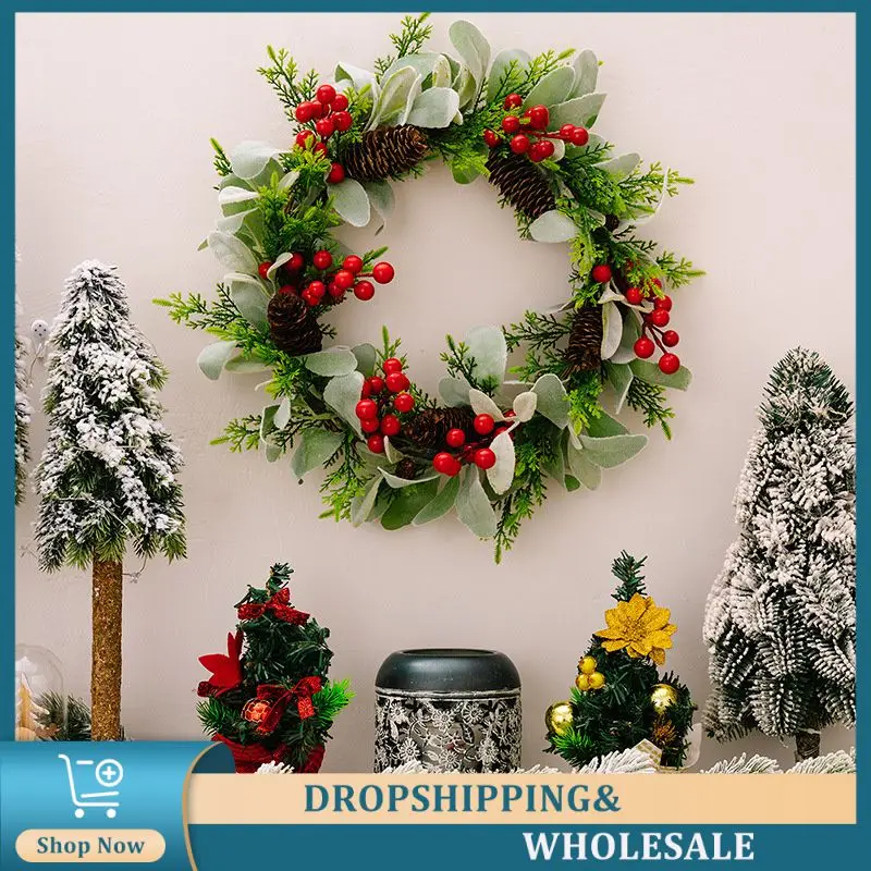 Simulated Garland High-quality Materials Rabbit Wreath Simulation Rabbit Grass Decoration Christmas Decoration Ideas Must Have