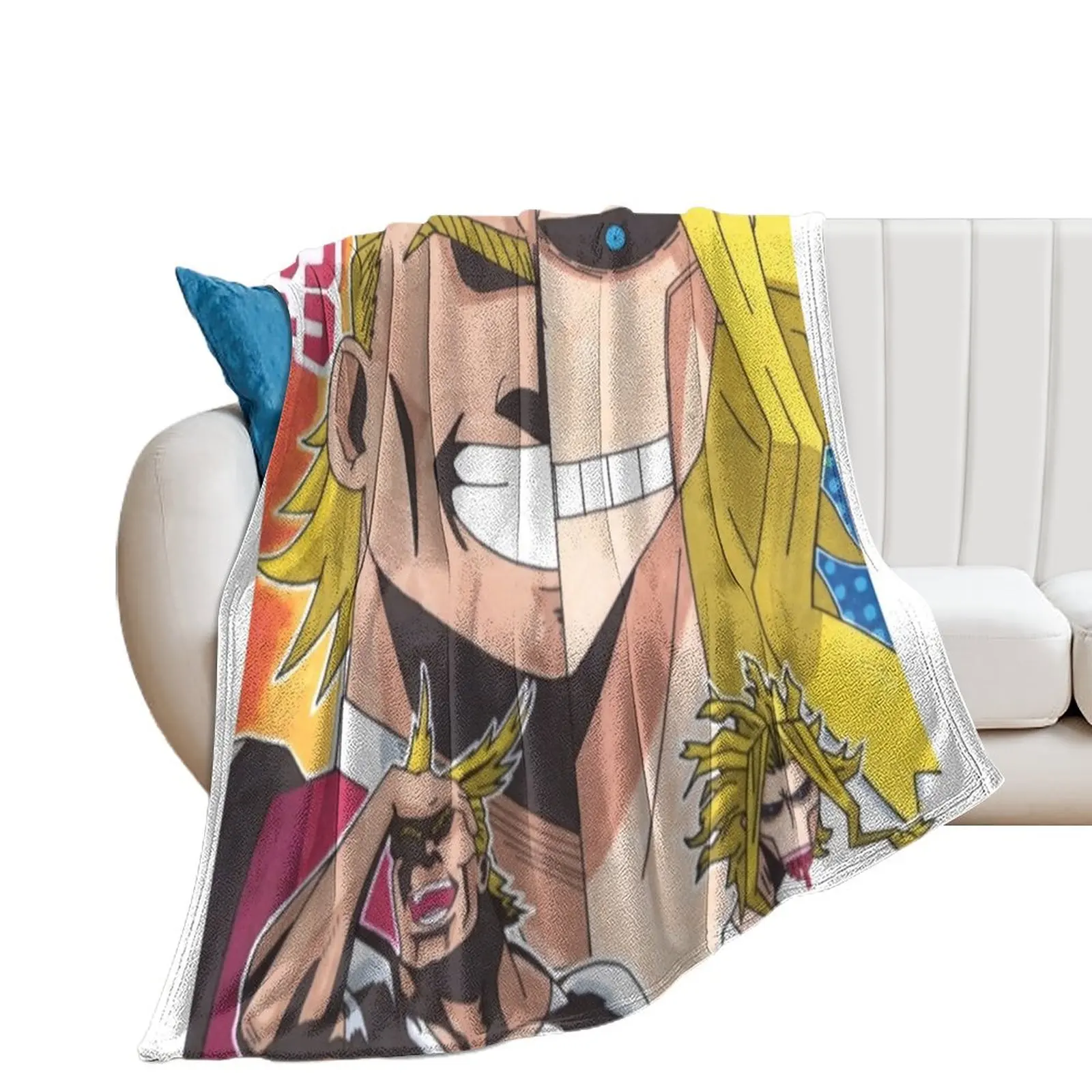 All Might in both forms Throw Blanket Sofa Throw Beach Decorative Beds Blankets