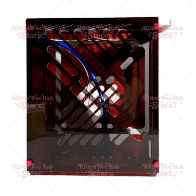 M34 mini portable all aluminum side transparent A4ITX chassis, 1U power supply with unique display HTPC desktop K39 M24