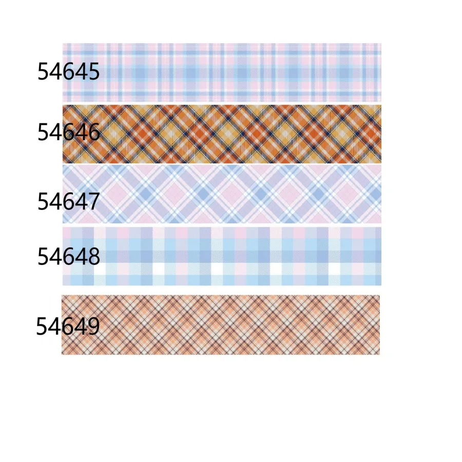 

Tartan Plaid Pattern DIY Grosgrain Ribbon 25mm 38mm 50yards for Hairbows Decoration Sewing Handmade Materials