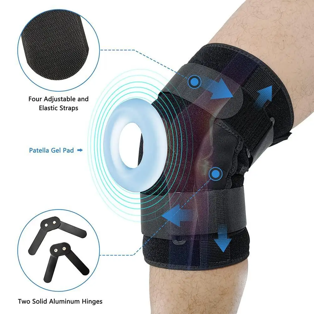 

1PCS Knee Pad Support Brace Effective Knee Pain Relief Arthritis ACL Meniscus Tear Injury Recovery with Dual Adjustable Straps