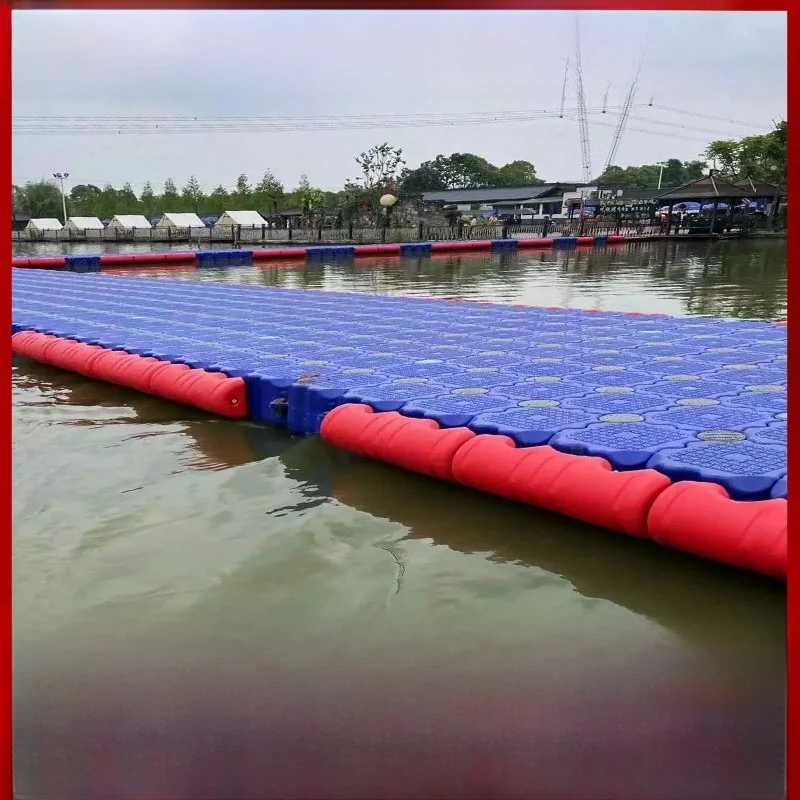 جسر عائم، رصيف عائم، منصة عائمة لمنتزه مائي، ممشى للمشاة، منصة صيد بحري، برميل عائم لتربية الأحياء المائية #3