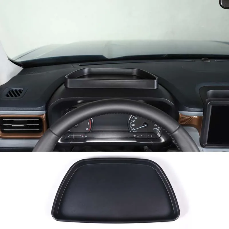 

Car Accessories For Ford Maverick Lariat XL XLT 2022-2023 ABS Dashboard Speedmeter Top Multipurpose Storage Box Container Tray