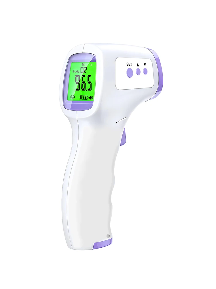 Digitale infraroodthermometer Voorhoofd Lichaam Contactloze koortsthermometers of medische draagbare vingerpulsoximeter Bloedzuurstof