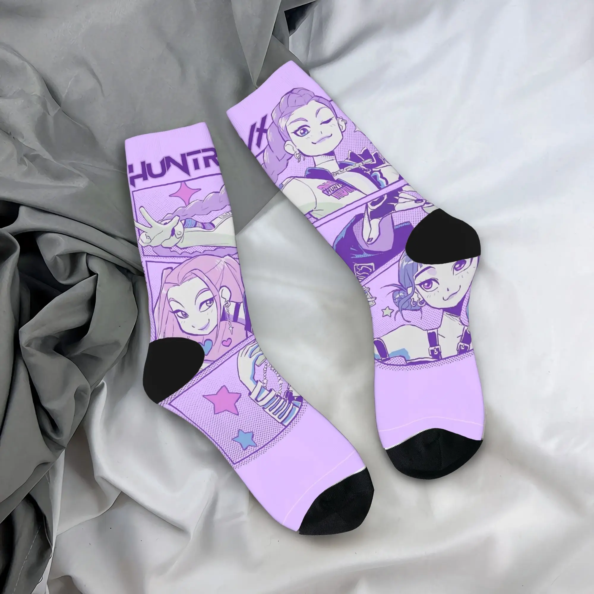 

Men Socks Baby Saja KPop Demon Hunters Chibi Art Stockings Non Slip Warm Soft Socks Winter Casual Design Outdoor Sports Socks