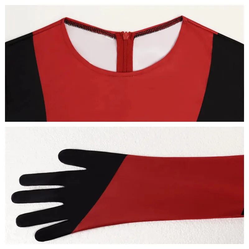 Spot red and black doctor jumpsuit cosplay costume Halloween carnival role-playing bodysuit animal new ir;l5