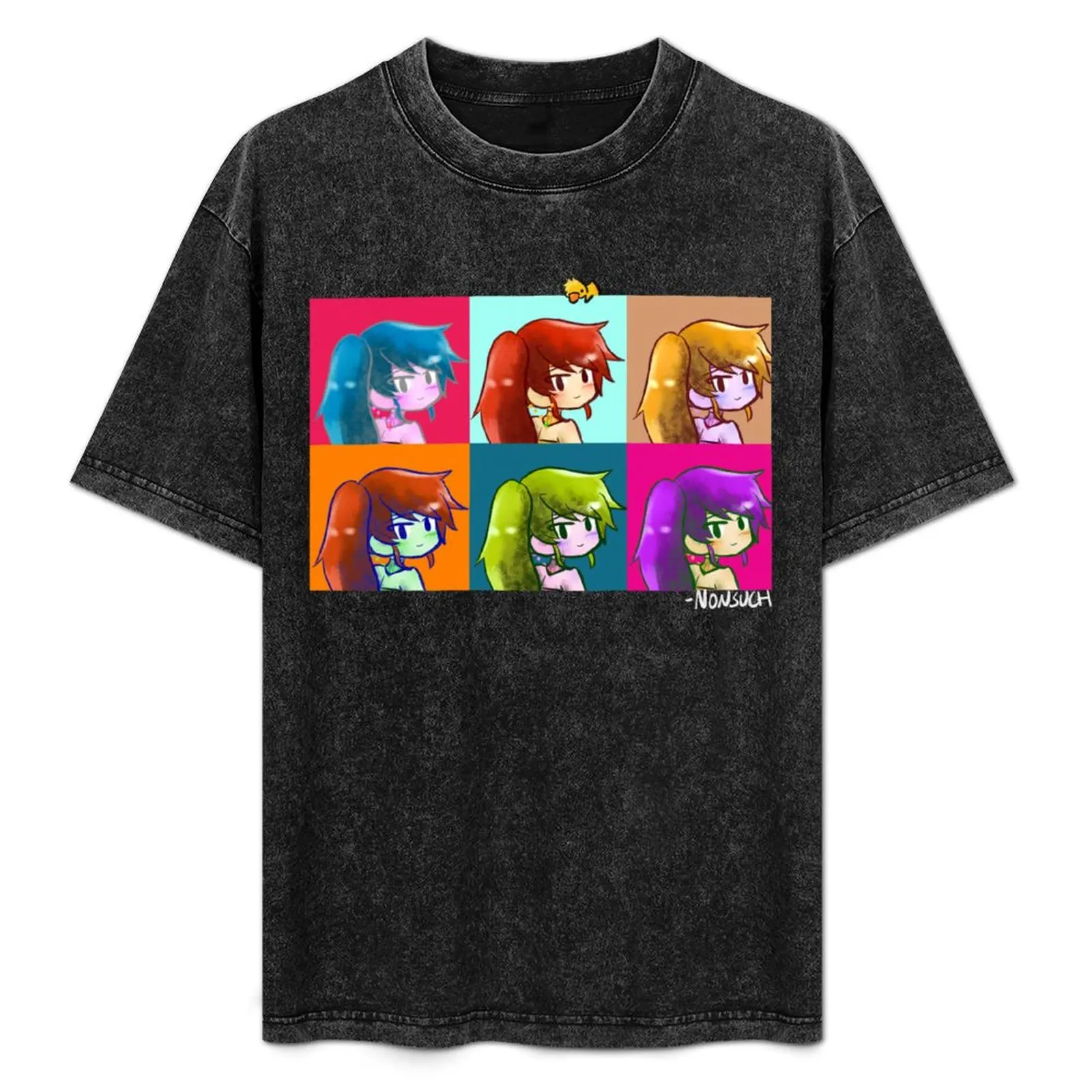 

Pyrrha pop art T-Shirt Simple Line Art Print Tee
