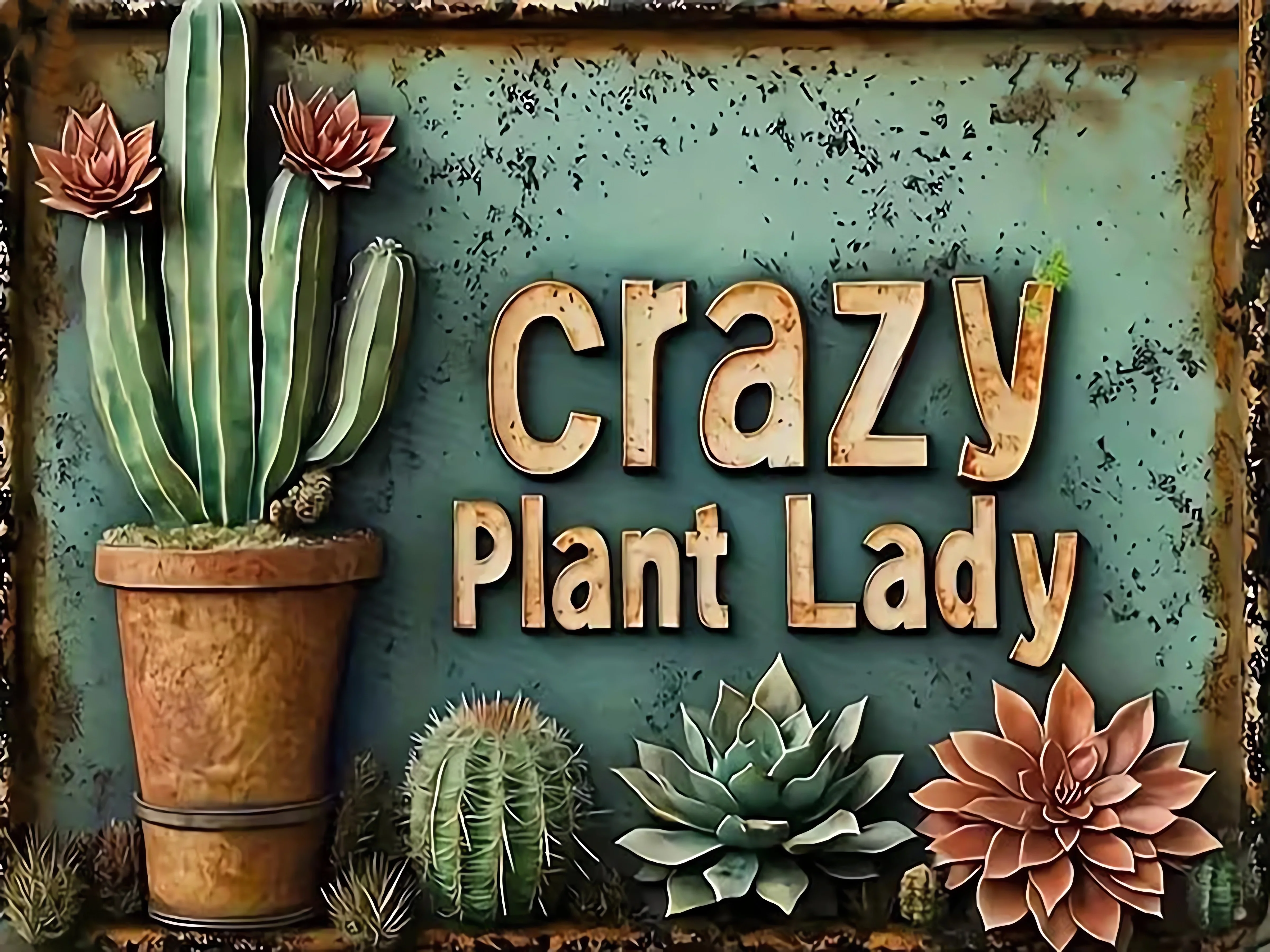 

Green Plants Cactuses 500/1000/1200/2000 PCS Jigsaw Puzzles Family Activity Games for Gameroom Bedroom Gifts