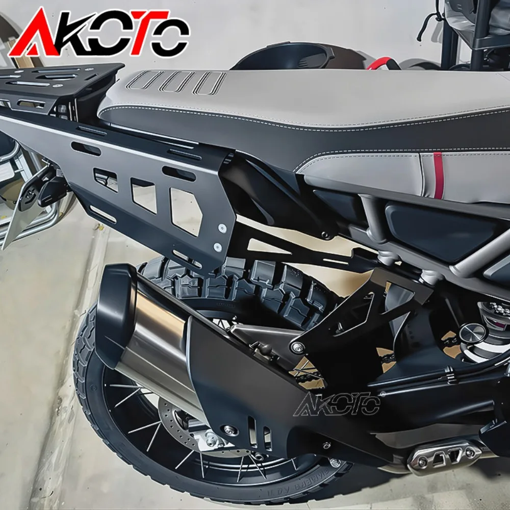 For MT450 IBEX 450 MT 2024+ Rear Footrest Blanking Plate Motorcycle 450MT Exhaust Hanger Bracket Accessories Muffler Support