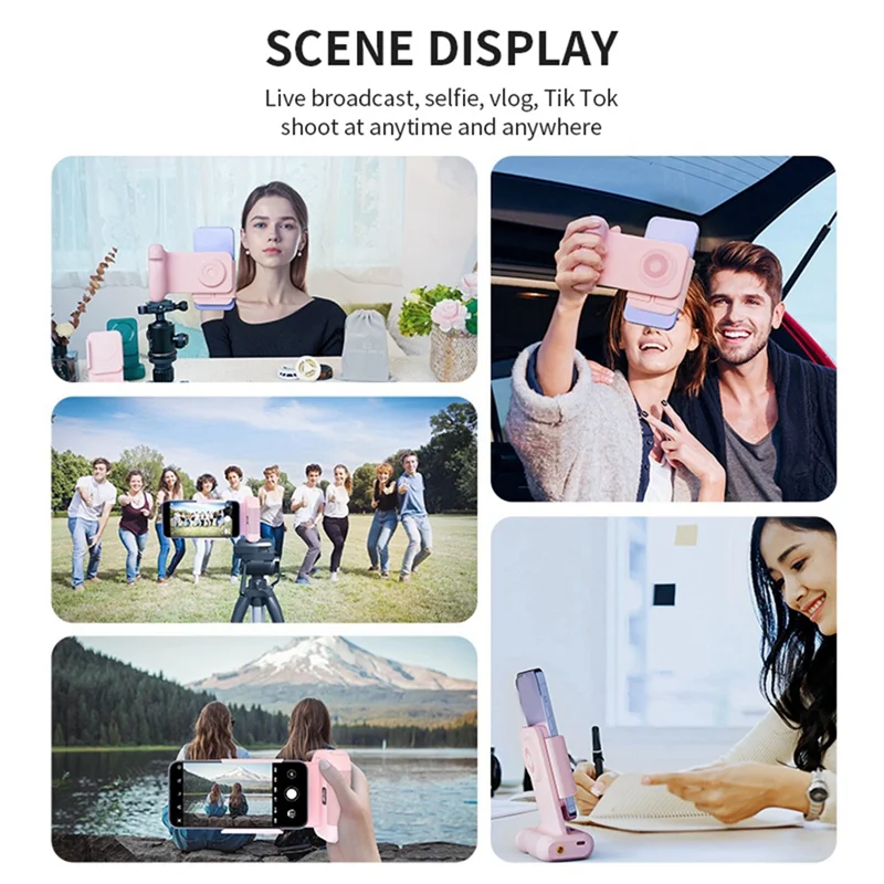

Daily Bluetooth Phone Bracket With Remote Control Anti-Shake Wireless Charging Rotatable Clamp For Versatile Shooting D