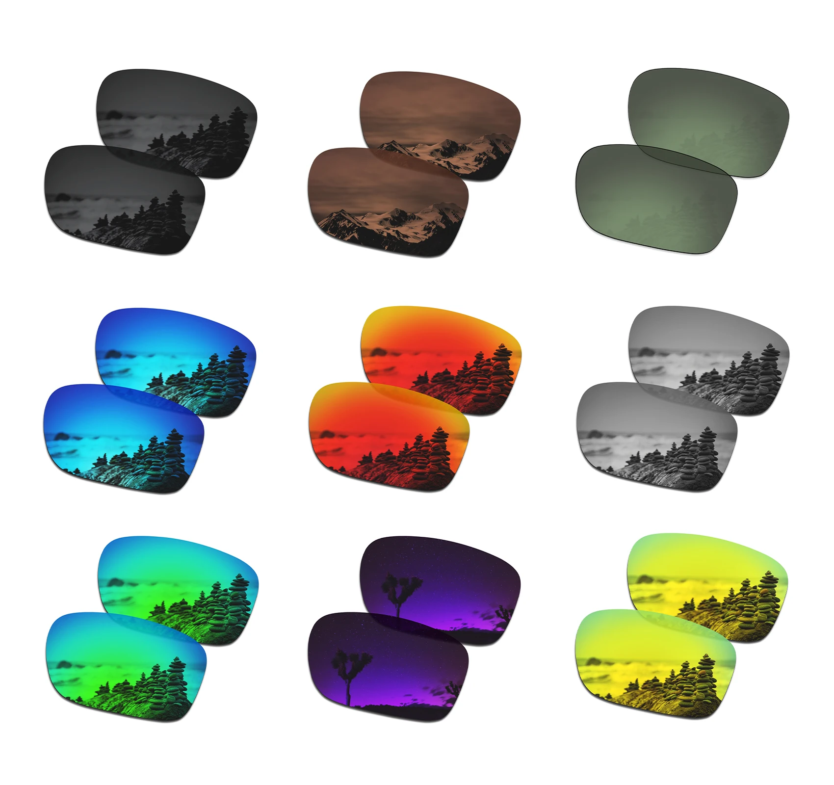 SmartVLT Polarized Replacement Lenses Compatible with RayBan Justin RB4165 54mm Sunglasses - Multiple Options