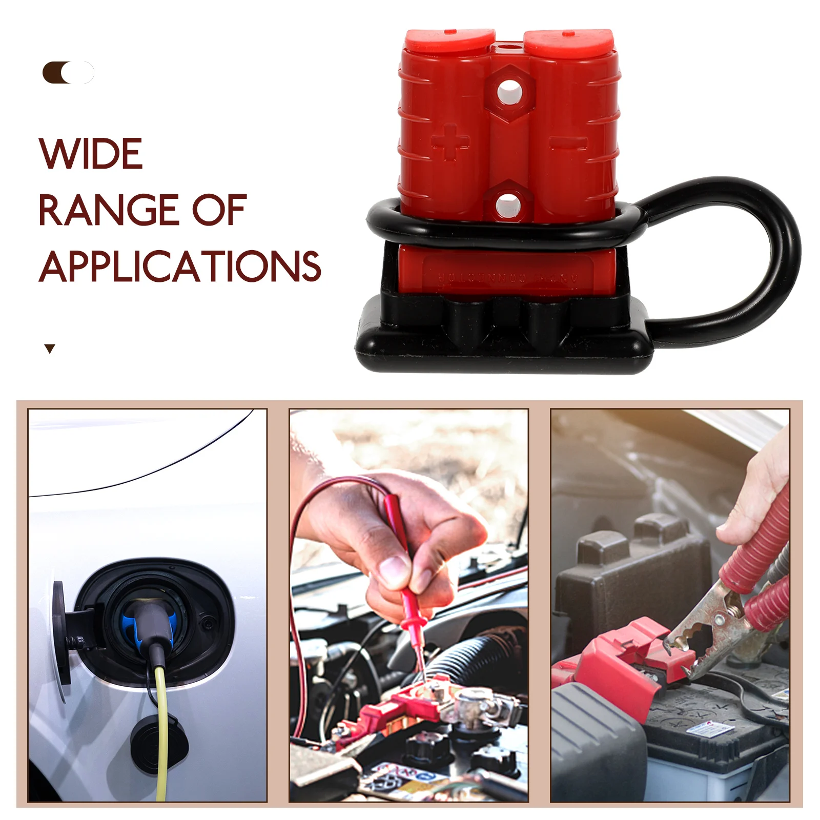 

4pcs Winch Connector Plug Forklift Accessories Quick Connect Wire Harness Dust Cover Stable Voltage Silver