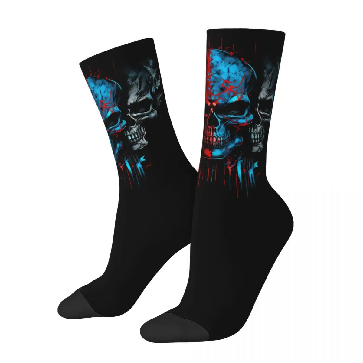 Skull Mask Sock Printed Man Polyester