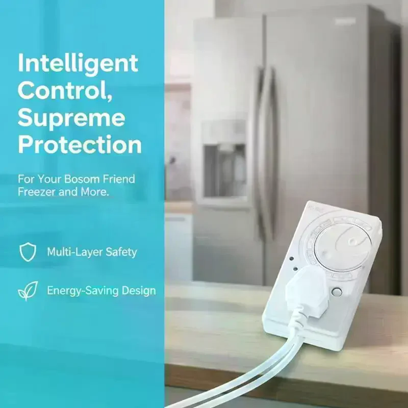 Refrigerator Thermostat Electronic Timer Controller Intelligent Power Delay Switch For Storage Cooling Devices