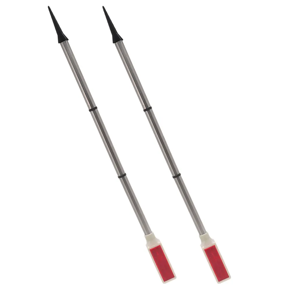 2 قطعة علامات درب تعمل بالطاقة الشمسية مقاوم للماء في الهواء الطلق إشارة المرور الشمسية لساحة الرصيف الثلوج الطريق المناظر الطبيعية عاكسات