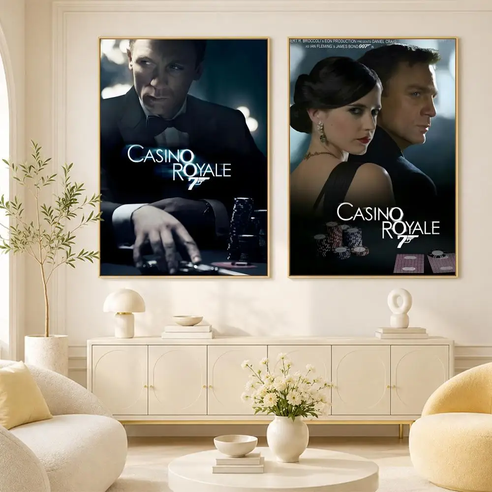 Casino Royale 2006 film Poster Room Home Decoration Interior Wall Art Printing Garage Posters Gift